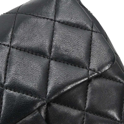 Chanel 1989-1991 Black Lambskin Mini Classic Square Flap Shoulder Bag 17
