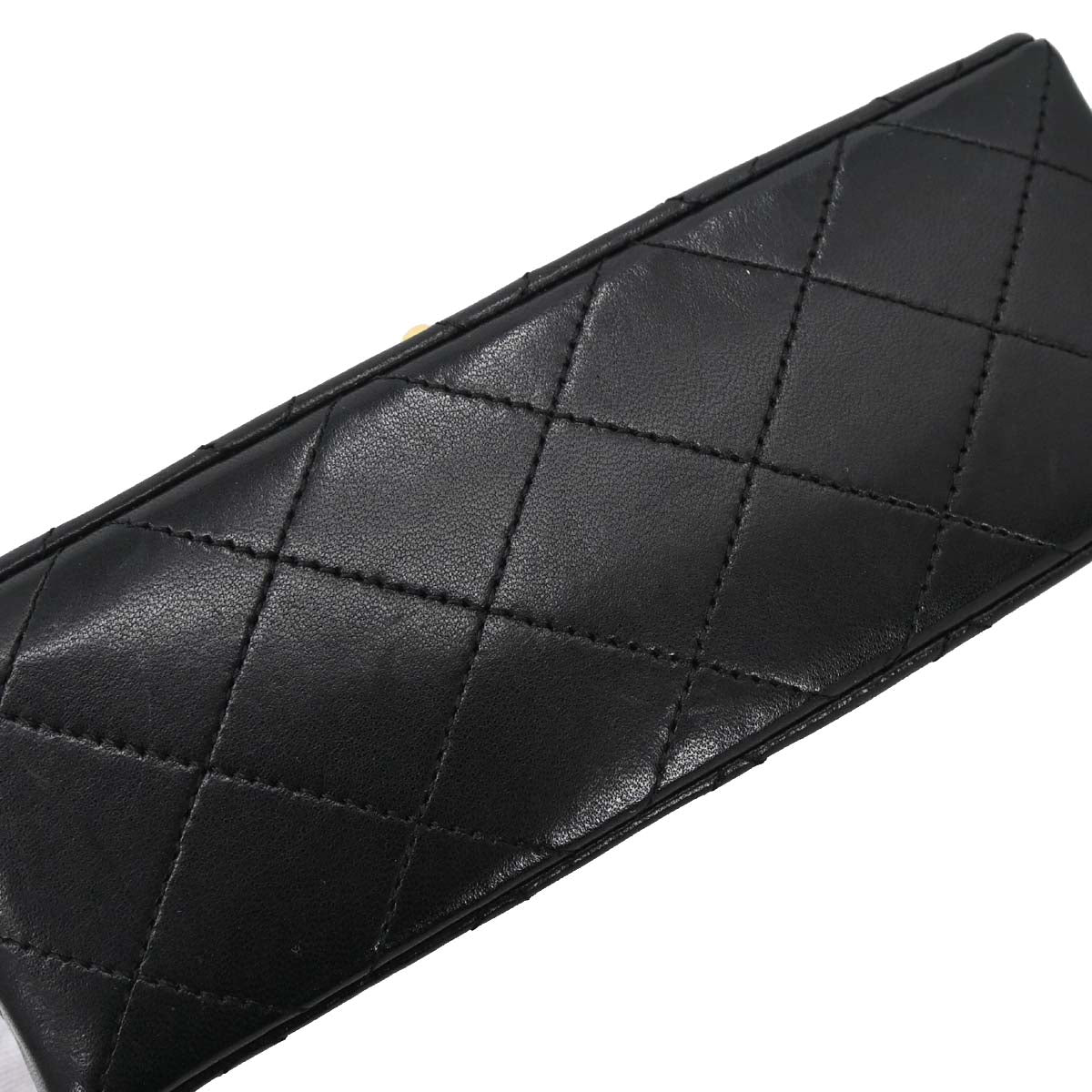 Chanel 1989-1991 Black Lambskin Mini Classic Square Flap Shoulder Bag 17