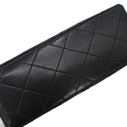 Chanel 1989-1991 Black Lambskin Mini Classic Square Flap Shoulder Bag 17