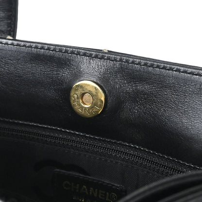 Chanel Black Calfskin Wild Stitch Tote Handbag