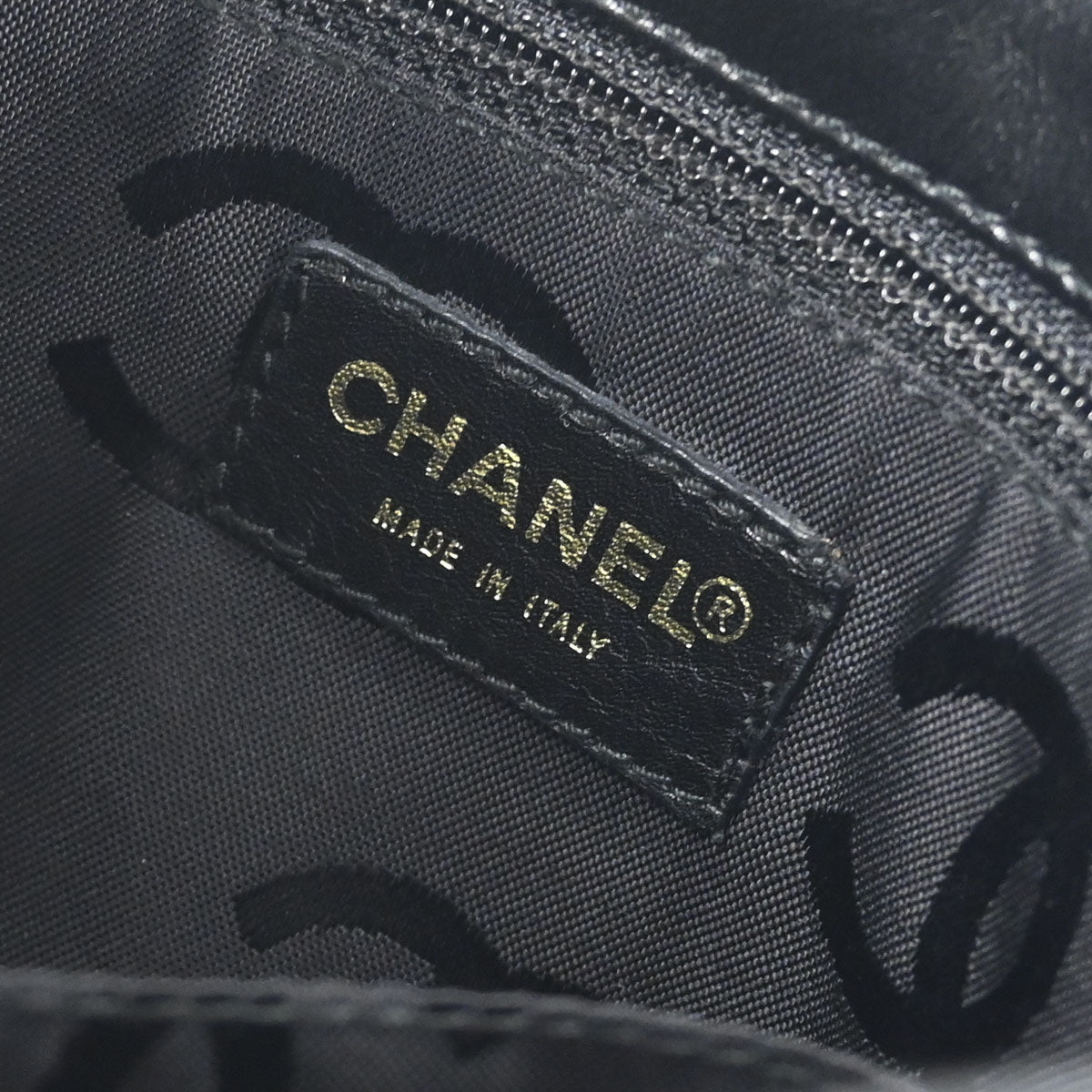 Chanel Black Calfskin Wild Stitch Tote Handbag