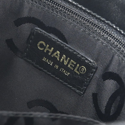 Chanel Black Calfskin Wild Stitch Tote Handbag