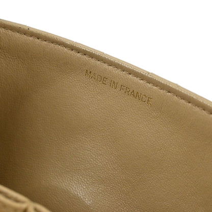 Chanel Beige Lambskin Turnlock Mini Full Flap Shoulder Bag