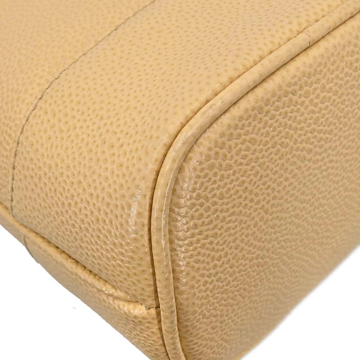 Chanel Beige Caviar Skin Shoulder Bag
