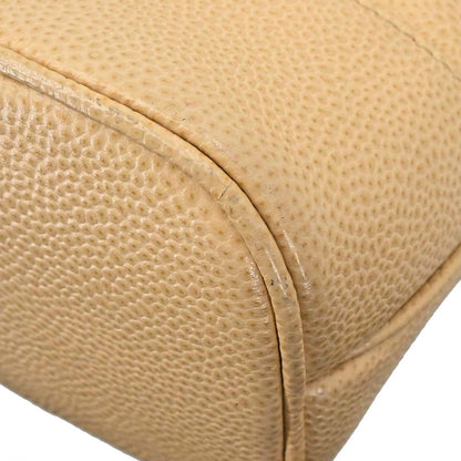 Chanel Beige Caviar Skin Shoulder Bag
