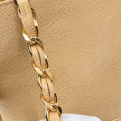 Chanel Beige Caviar Skin Shoulder Bag