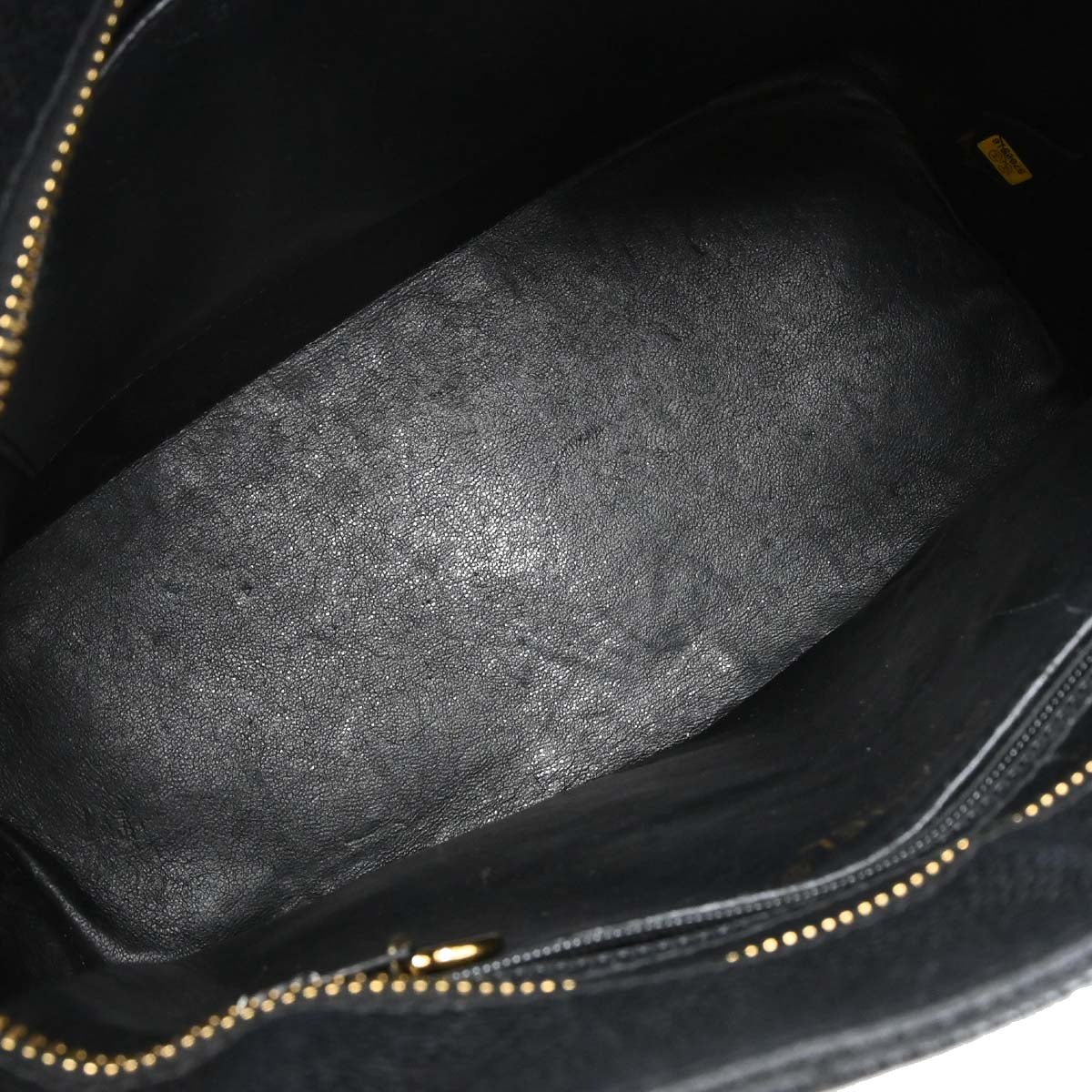 Chanel Black Caviar Skin Medallion Tote Handbag