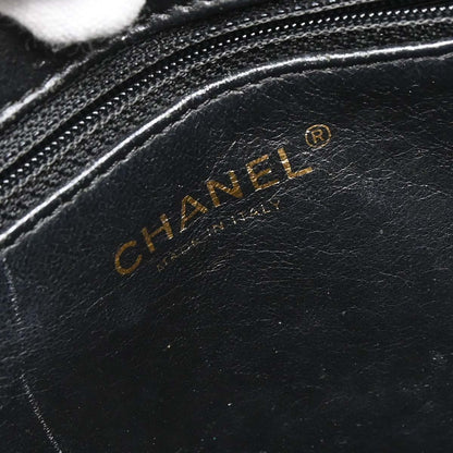 Chanel Black Caviar Skin Medallion Tote Handbag