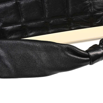 Chanel 2002-2003 Black Lambskin Choco Bar Handbag