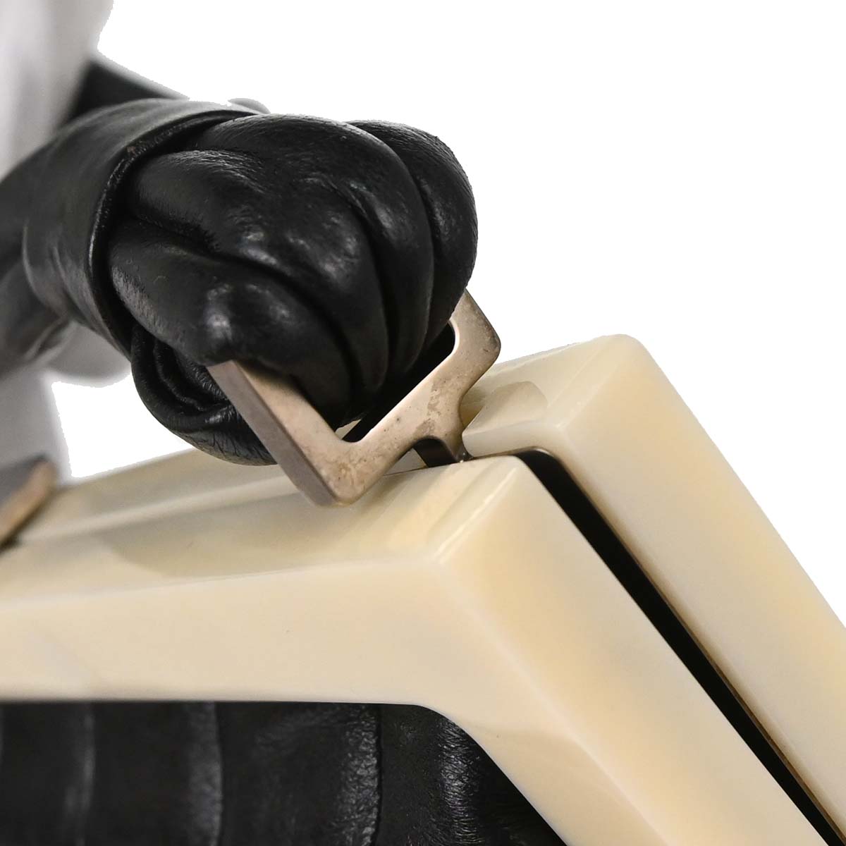 Chanel 2002-2003 Black Lambskin Choco Bar Handbag