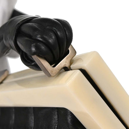 Chanel 2002-2003 Black Lambskin Choco Bar Handbag