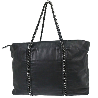 Chanel 2005-2006 Black Calfskin Luxury Line Tote Handbag