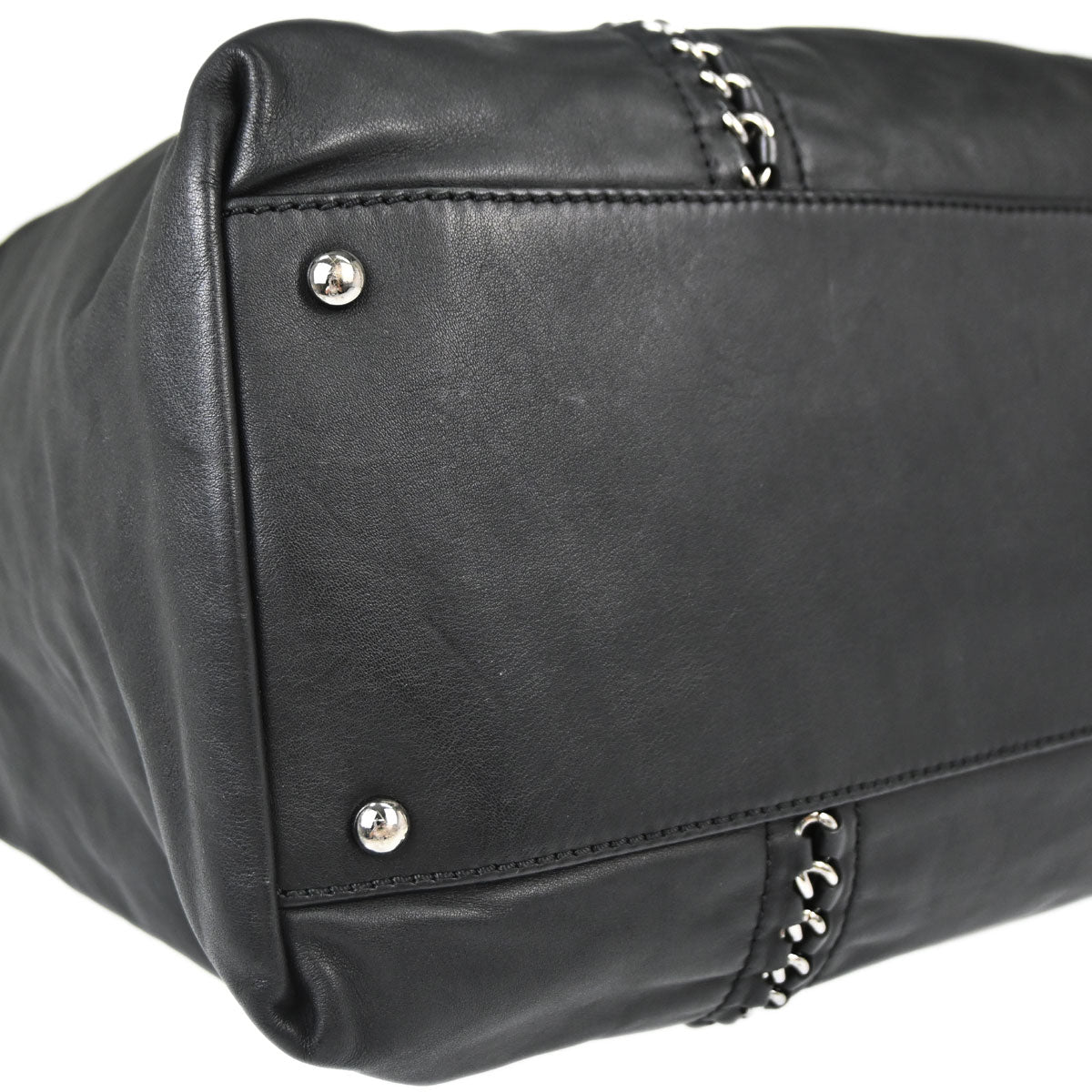 Chanel 2005-2006 Black Calfskin Luxury Line Tote Handbag