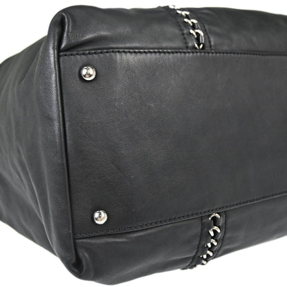 Chanel 2005-2006 Black Calfskin Luxury Line Tote Handbag