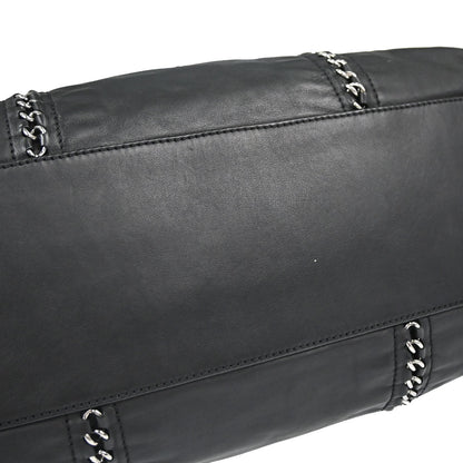 Chanel 2005-2006 Black Calfskin Luxury Line Tote Handbag