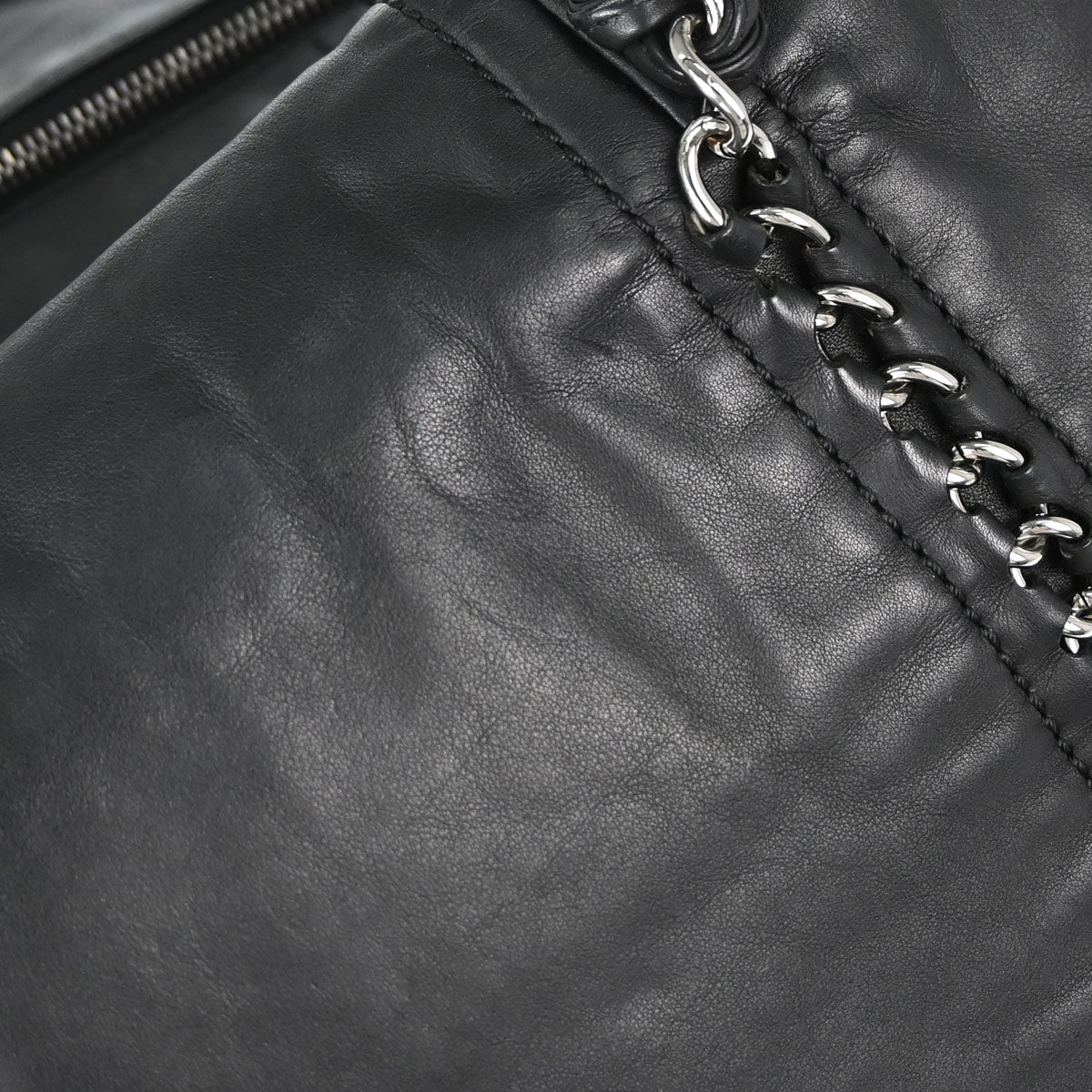 Chanel 2005-2006 Black Calfskin Luxury Line Tote Handbag
