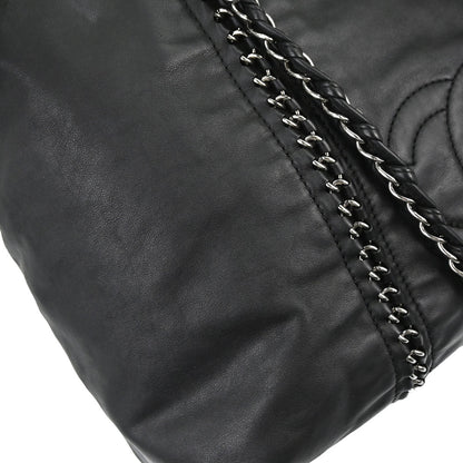Chanel 2005-2006 Black Calfskin Luxury Line Tote Handbag