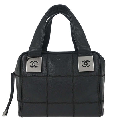 Chanel Black Caviar Skin Choco Bar Wild Stitch Handbag