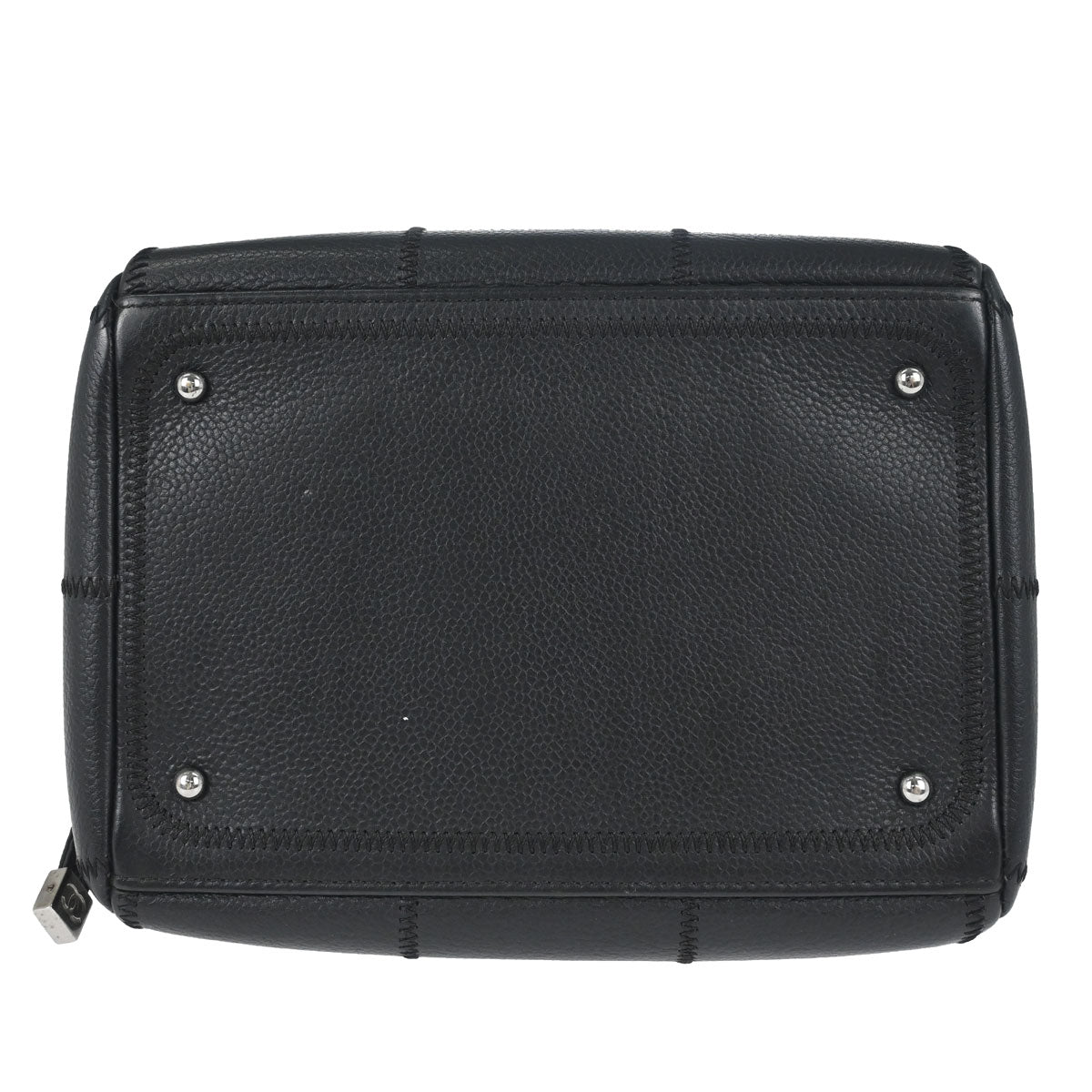 Chanel Black Caviar Skin Choco Bar Wild Stitch Handbag