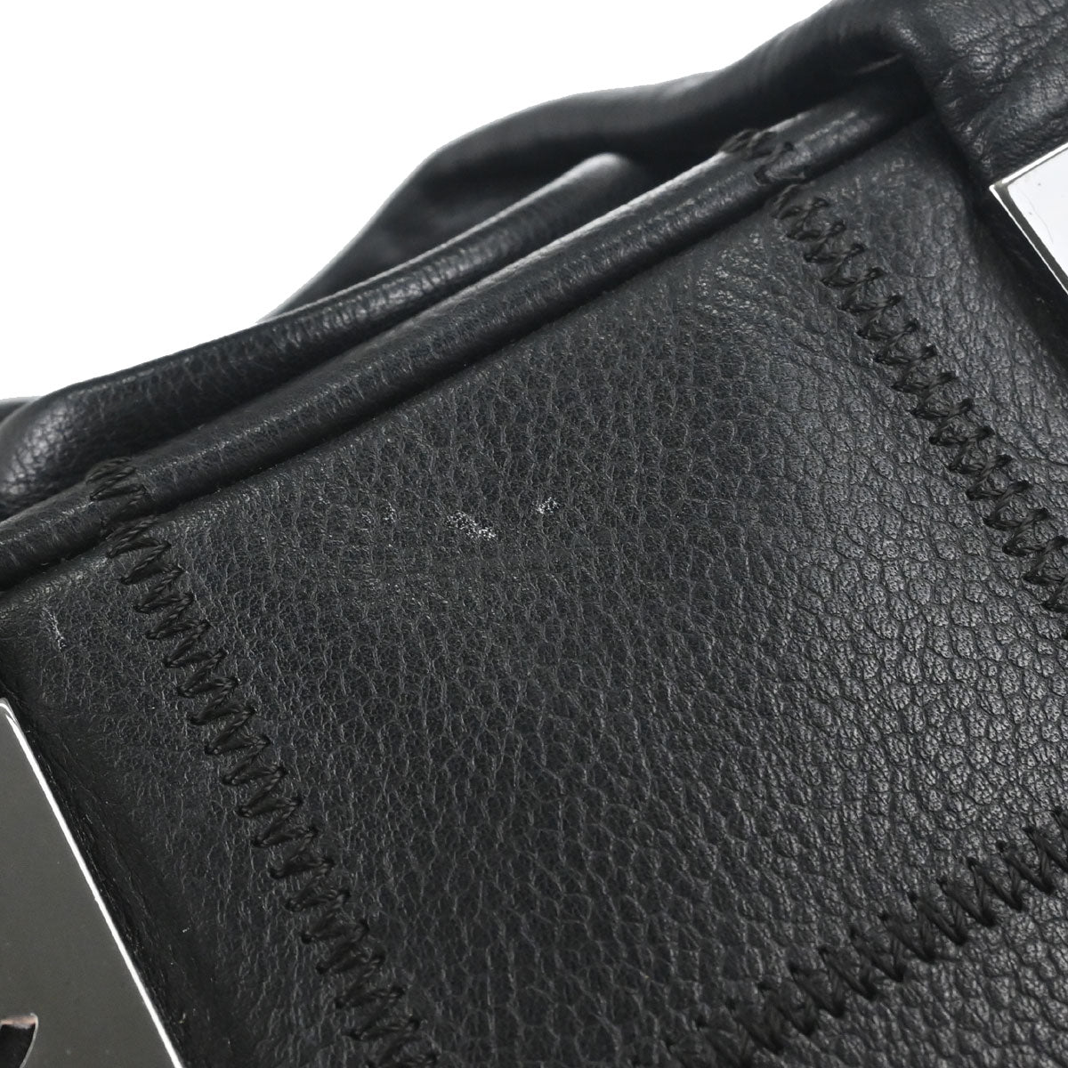 Chanel Black Caviar Skin Choco Bar Wild Stitch Handbag
