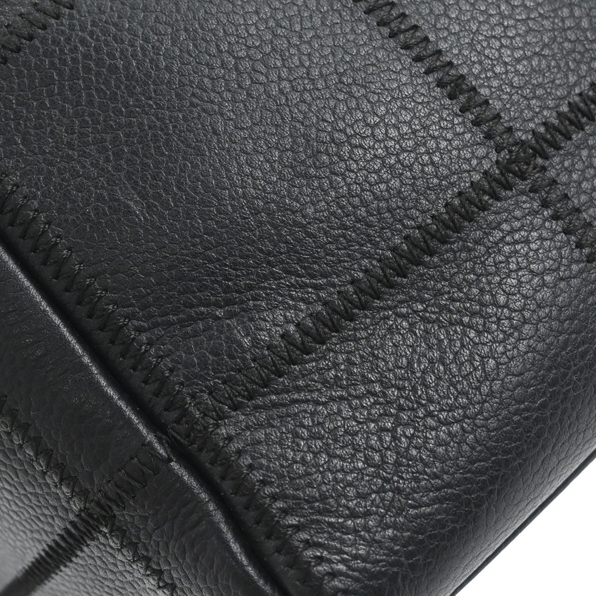 Chanel Black Caviar Skin Choco Bar Wild Stitch Handbag