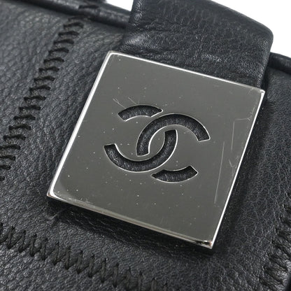 Chanel Black Caviar Skin Choco Bar Wild Stitch Handbag