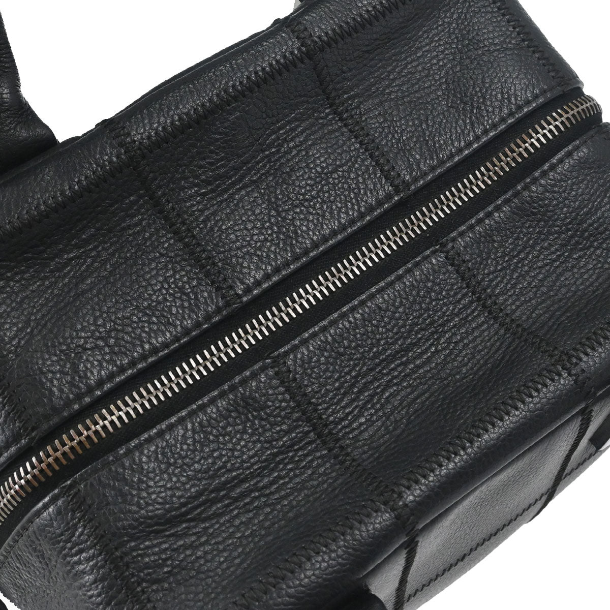 Chanel Black Caviar Skin Choco Bar Wild Stitch Handbag