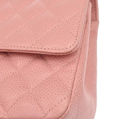 Chanel Pink Caviar Medium Double Flap Shoulder Bag