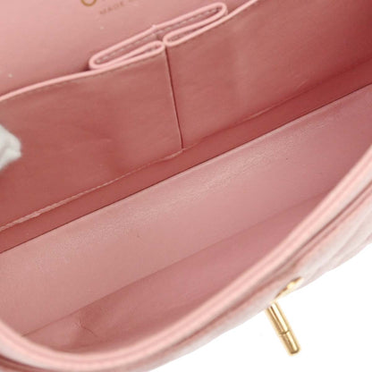 Chanel Pink Caviar Medium Double Flap Shoulder Bag