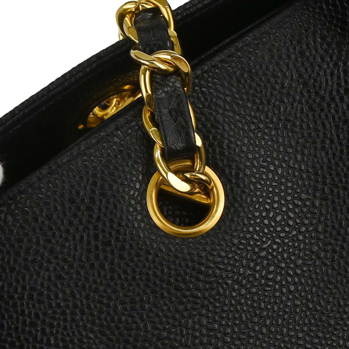 Chanel Black Caviar Supermodel Tote Shoulder Bag