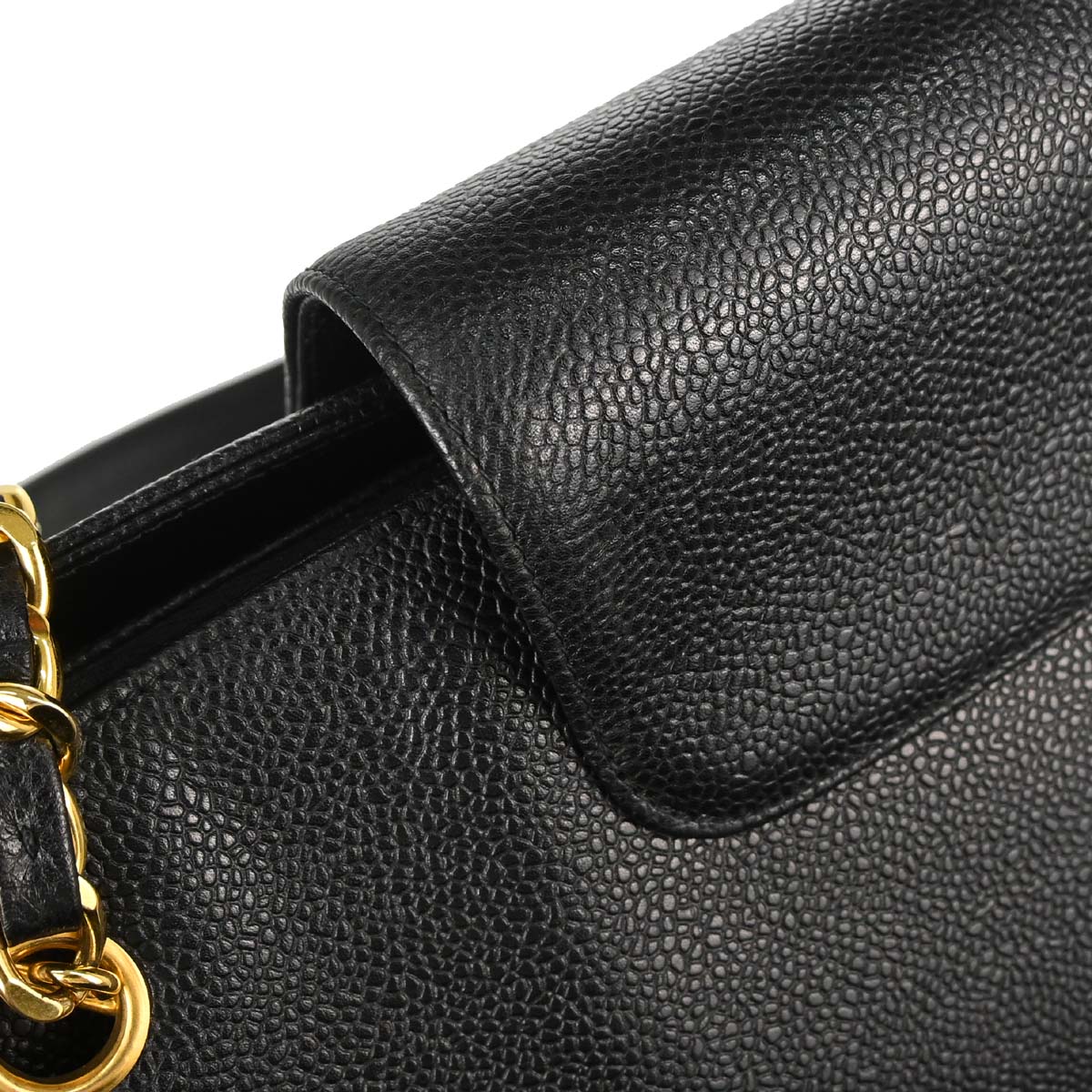 Chanel Black Caviar Supermodel Tote Shoulder Bag