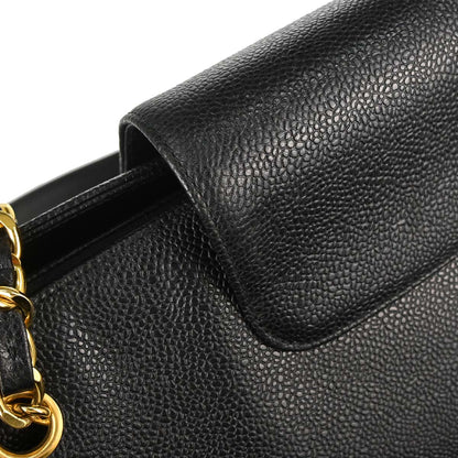 Chanel Black Caviar Supermodel Tote Shoulder Bag