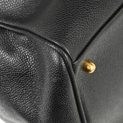 Chanel Black Caviar Supermodel Tote Shoulder Bag