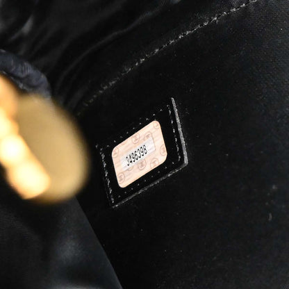 Chanel 1994-1996 Black Caviar 2way Duffle Handbag