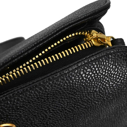 Chanel 1996-1997 Black Caviar Supermodel Tote Shoulder