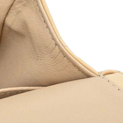 Chanel Beige Lambskin Medium Classic Double Flap Shoulder Bag