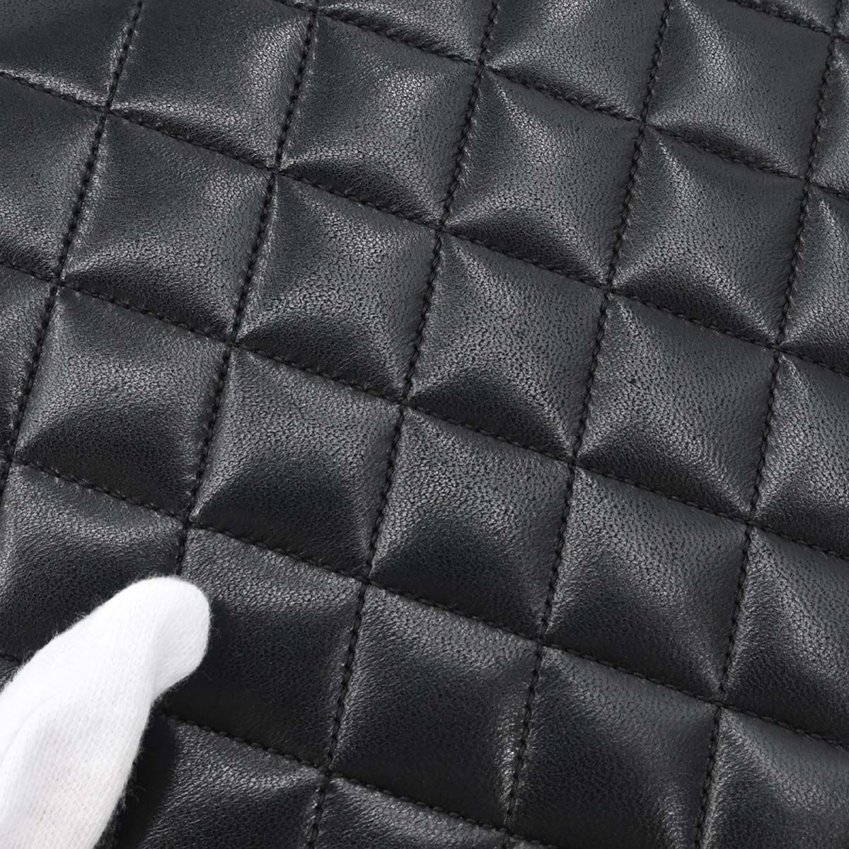 Chanel Black Lambskin Turnlock Small Half Flap Shoulder Bag