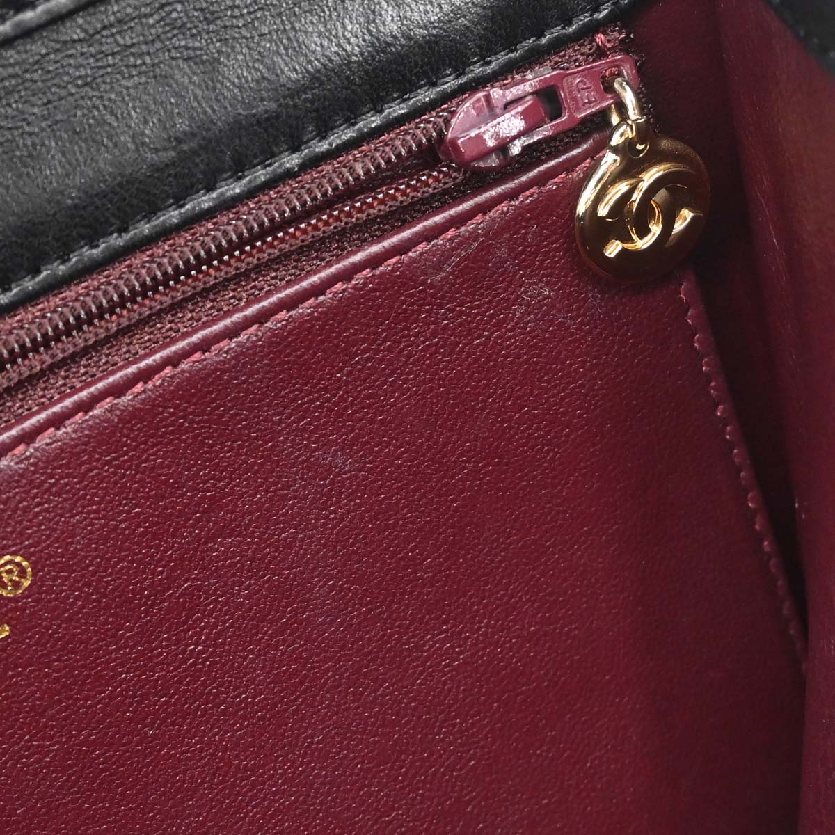 Chanel Black Lambskin Turnlock Small Half Flap Shoulder Bag
