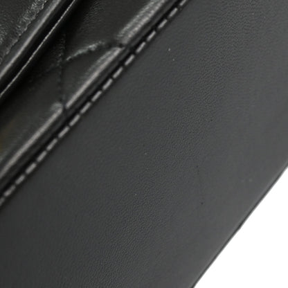 Chanel 1994-1996 Black Lambskin Small Diana Shoulder Bag