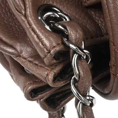 Chanel 2005-2006 Brown Caviar Skin Mademoiselle Lock Handbag