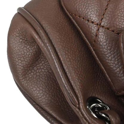 Chanel 2005-2006 Brown Caviar Skin Mademoiselle Lock Handbag