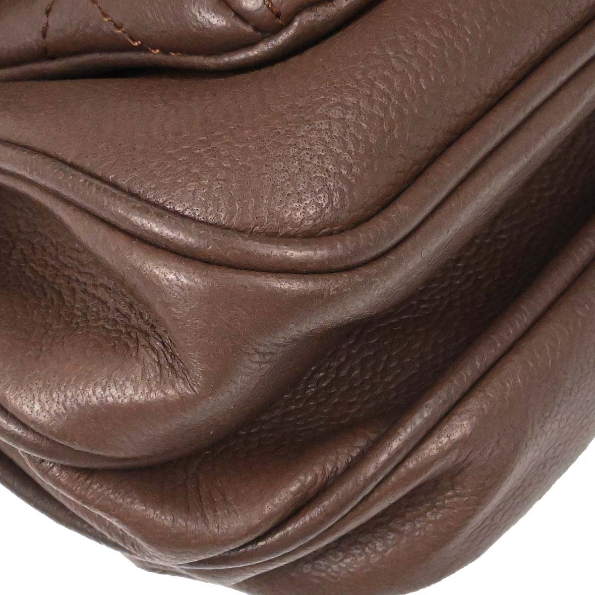 Chanel 2005-2006 Brown Caviar Skin Mademoiselle Lock Handbag