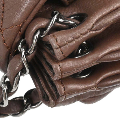 Chanel 2005-2006 Brown Caviar Skin Mademoiselle Lock Handbag