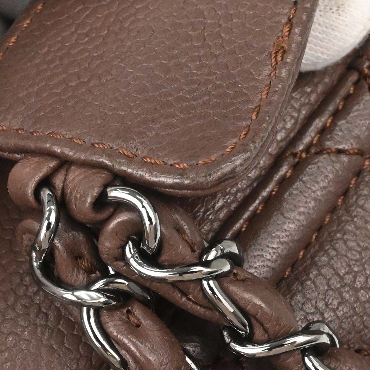 Chanel 2005-2006 Brown Caviar Skin Mademoiselle Lock Handbag