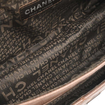 Chanel 2005-2006 Brown Caviar Skin Mademoiselle Lock Handbag