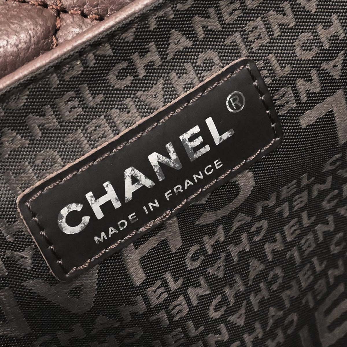 Chanel 2005-2006 Brown Caviar Skin Mademoiselle Lock Handbag