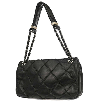 Chanel Black Lambskin CC Flap Handbag