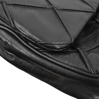 Chanel Black Lambskin CC Flap Handbag