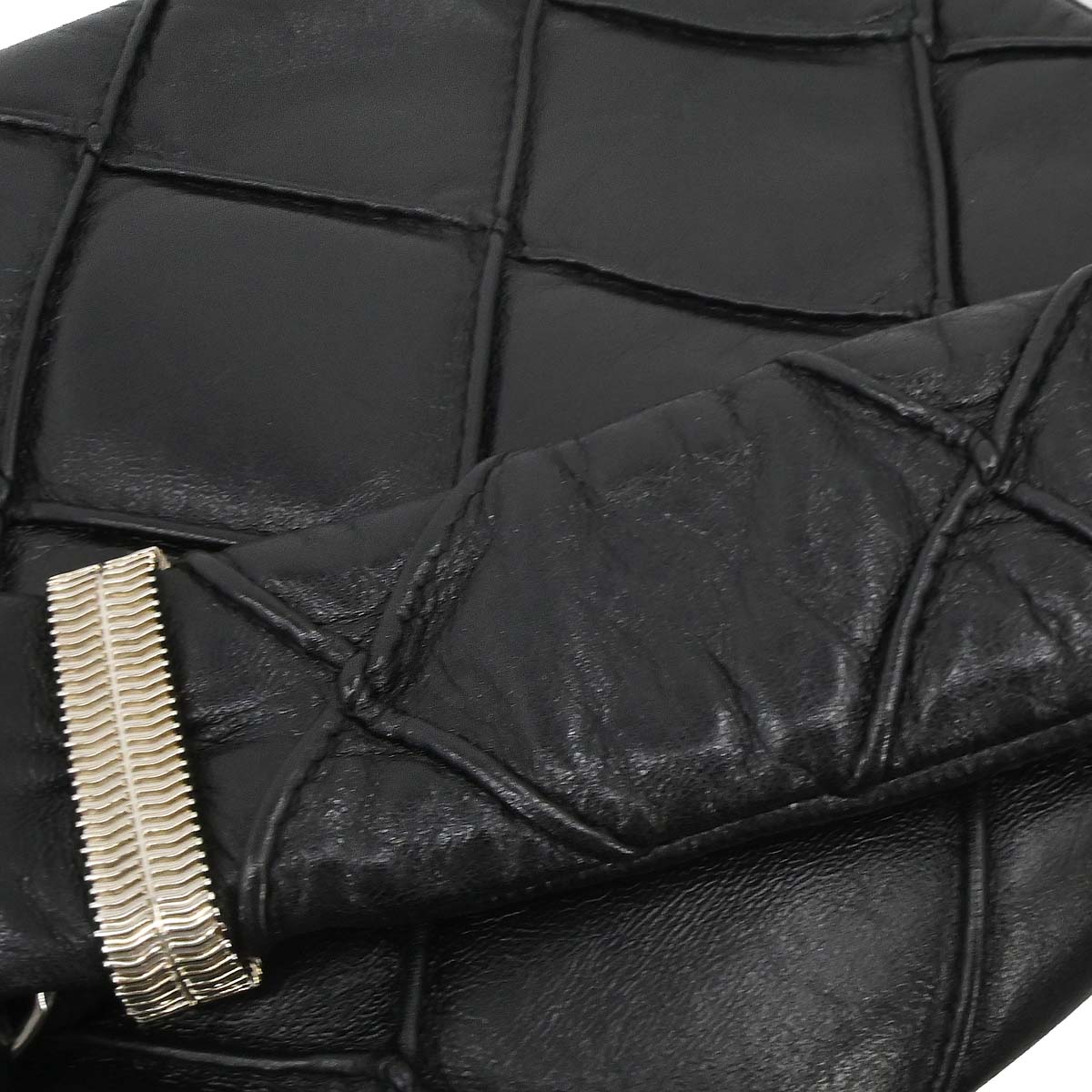Chanel Black Lambskin CC Flap Handbag