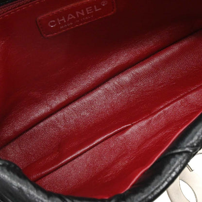 Chanel Black Lambskin CC Flap Handbag